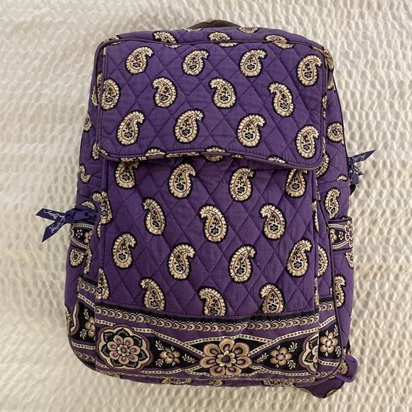 Vera Bradley Paisley Print Quilted Fabric Backpack